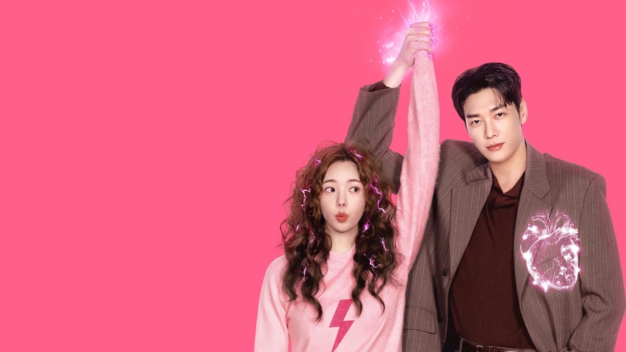 Kim Young-kwang e Chae Soo-bin em arte oficial rosa de Um Choque de Amor